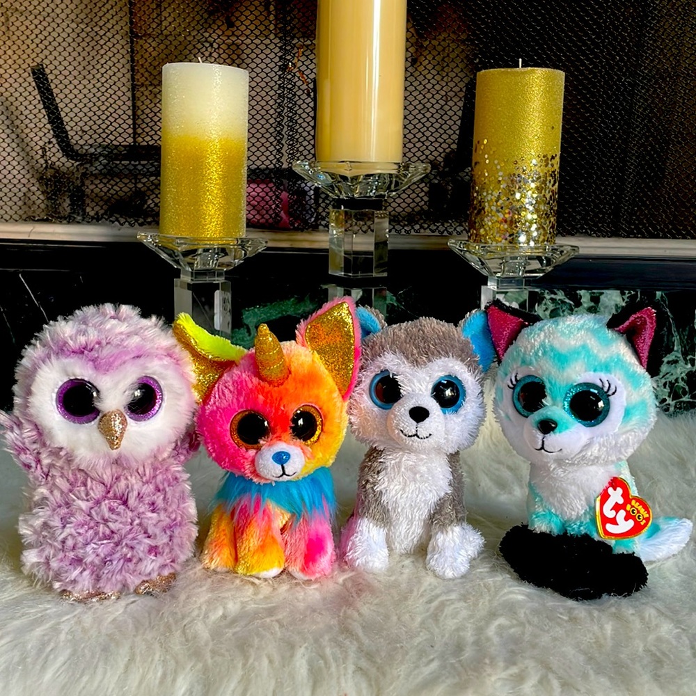 Cuteness Overload for a gift idea! 4 Beanie Boos! Prices to sell!